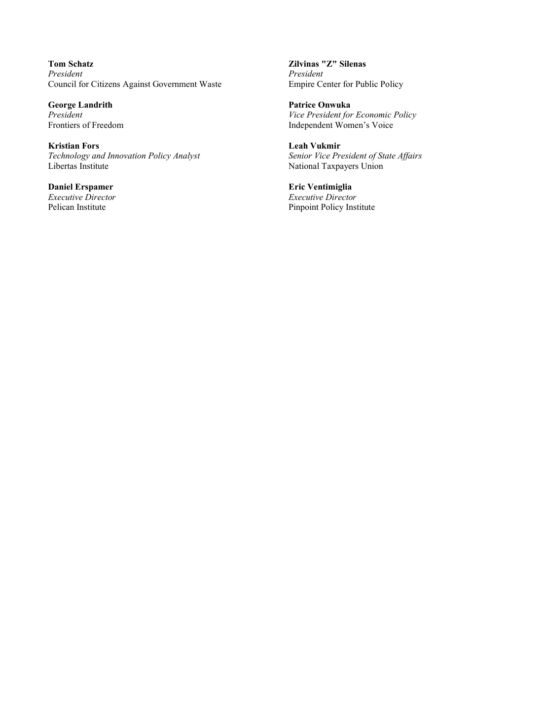 Coalition letter opposing the NYC Delivery Protection Act — page 3 of 3