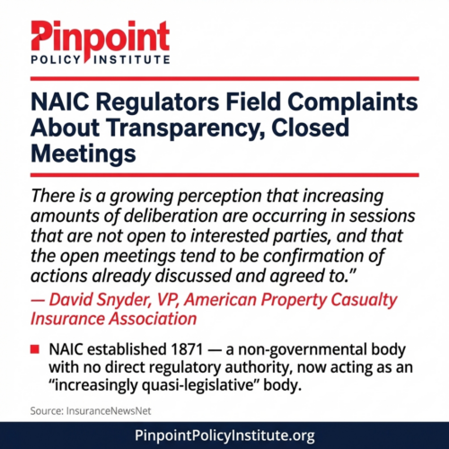 ICYMI: NAIC regulators field complaints about transparency, closed meetings