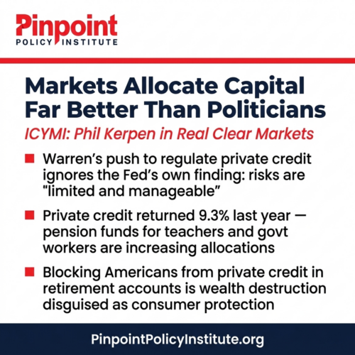 ICYMI: Phil Kerpen in Real Clear Markets: “Capital Markets Require Protection From Elizabeth Warren”