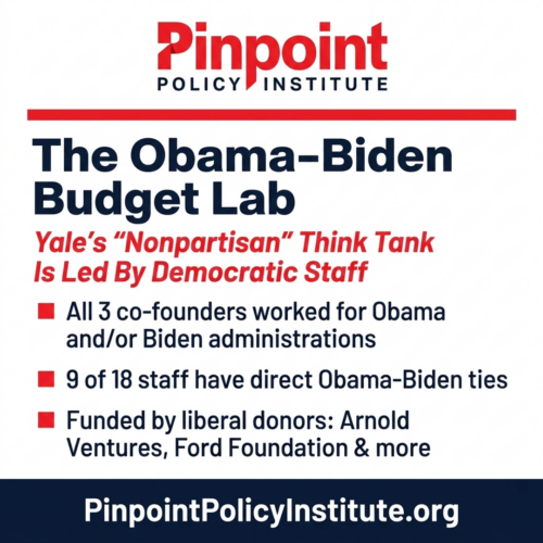 Partisan by Design: Yale Budget Lab is an Obama-Biden Policy Machine Run by Liberal Staff